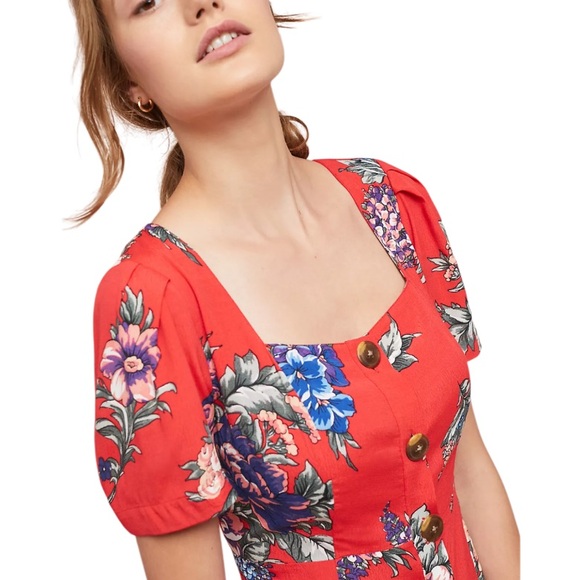 Anthropologie Maeve Caldwell Floral Print Button down Dress - Picture 2 of 15